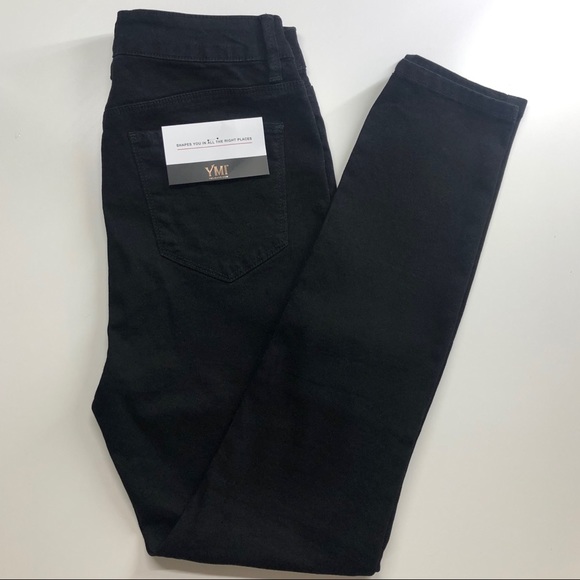Black High Rise Skinny Jeans - Picture 1 of 3